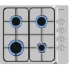 BELDEKO - Plaque de cuisson gaz 4 feux Inox - 7500W - gaz de ville et bouteille - Encastrable