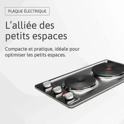 BELDEKO - Table de cuisson électrique 2 zones - BTEM2Z-C02IX
