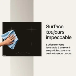 BELDEKO Table De Cuisson Induction 4 Foyers SLIDER et Minuterie 7900 WATTS