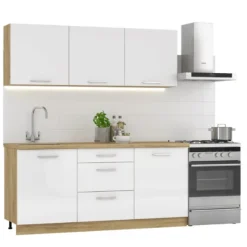 Billy 1,80m ensemble de meubles de cuisine à assembler (KSETBILLY)