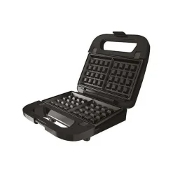 BLACK & DECKER - Appareil multifonctions croque / gaufre / gril - 750W - gris/noir - BXSA754E