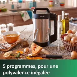 Blender chauffant 1.2l 1000w Philips HR2203/80 viva collection