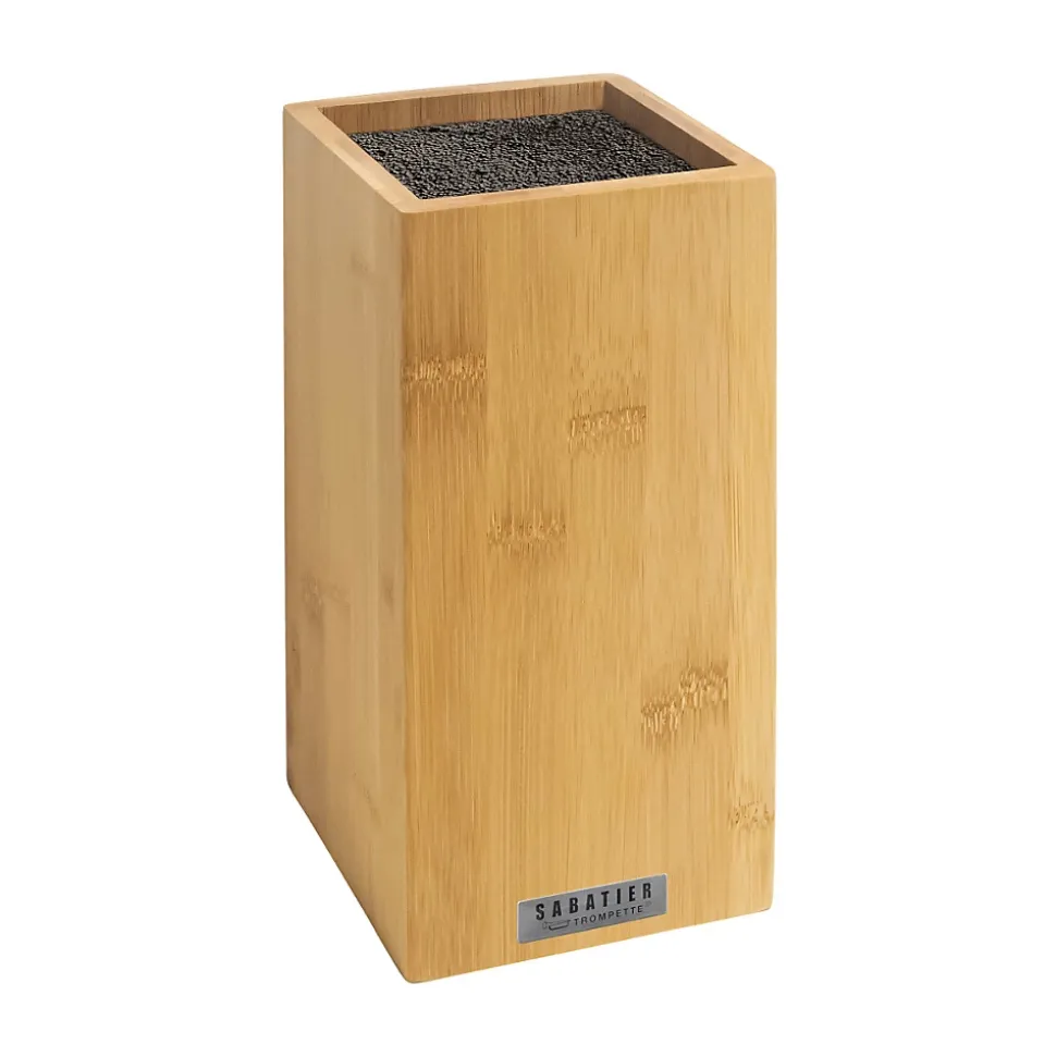 Bloc bambou de 5 couteaux de cuisine Bois clair - Essentiel par Sabatier Trompette