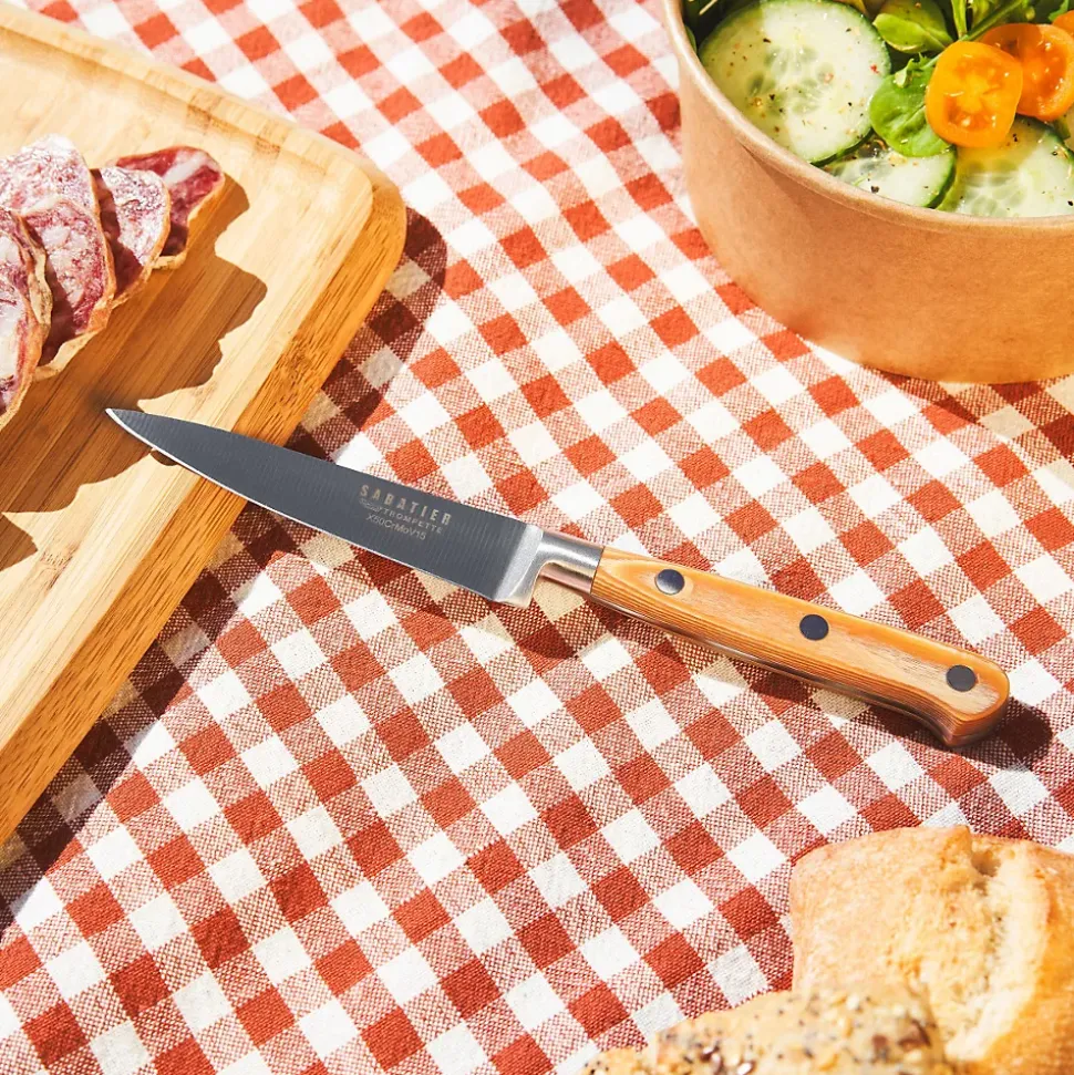 Bloc bambou de 5 couteaux de cuisine Bois clair - Essentiel par Sabatier Trompette