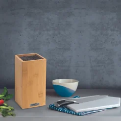 Bloc bois clair & tiges spaghetti noires Bois clair - Bloc universel par Sabatier Trompette