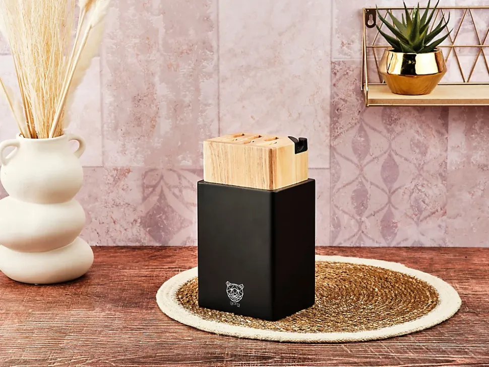 Bloc couteaux avec aiguiseur intégré PORVOO