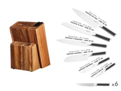 Bloc couteaux de cuisine et couteaux à steak LOKI LOVIISA - 14 pièces