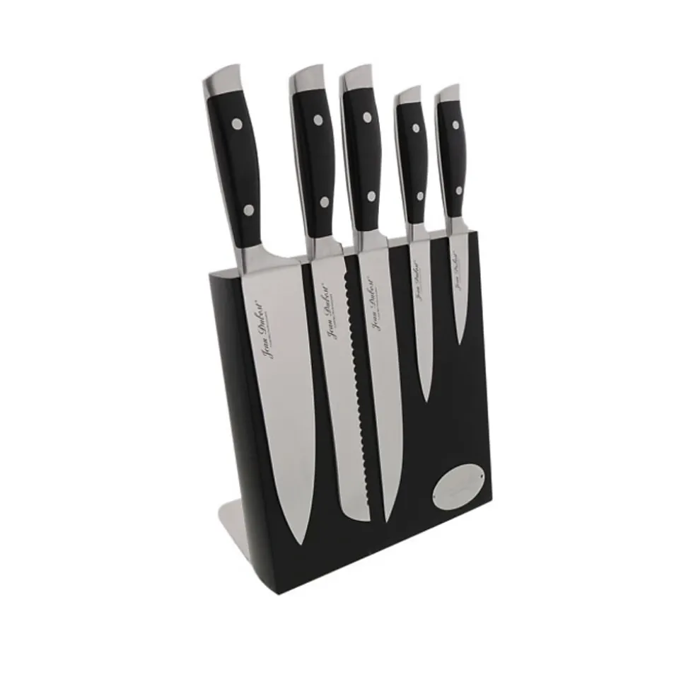 Bloc de 5 couteaux aimanté massif inox Jean Dubost DM021220X70055 massif