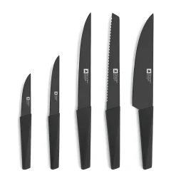 Bloc de 5 couteaux noir Richardson Sheffield R31093K499K20 edge