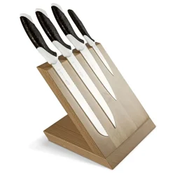 Bloc de Couteaux de Cuisine Sakura 12, Noir, Acier, 34x31x13 cm, Sanelli