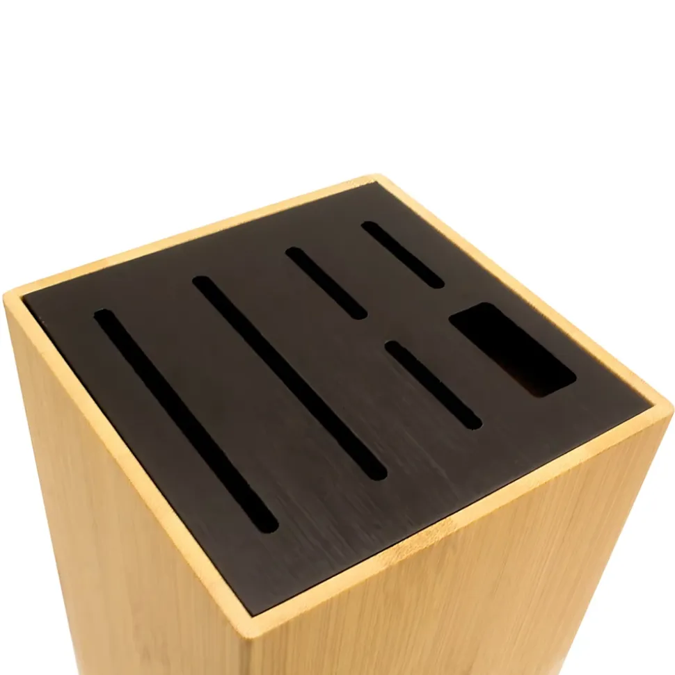Bloc de rangement pour couteaux en bambou