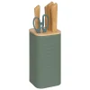 Bloc Sensia 4 couteaux et ciseaux manches en bambou - Vert- 5five