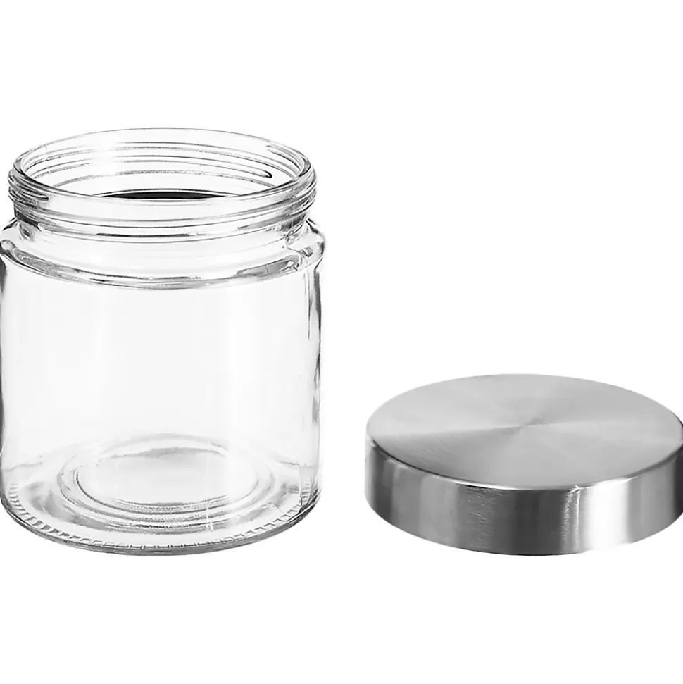 Bocal couvercle en inox 750ml Nixo 5Five en verre transparent