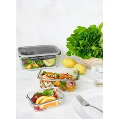 Boite alimentaire rectangulaire en verre 750 ml