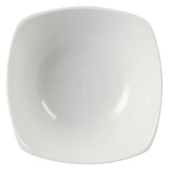 Bol carré à bords ondulés blancs Olympia 180(L)mm - Vendus par 12