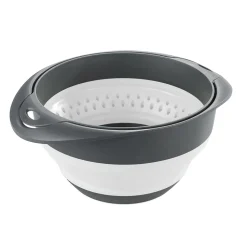 Bol et Passoire 2 en 1 - Gris et blanc