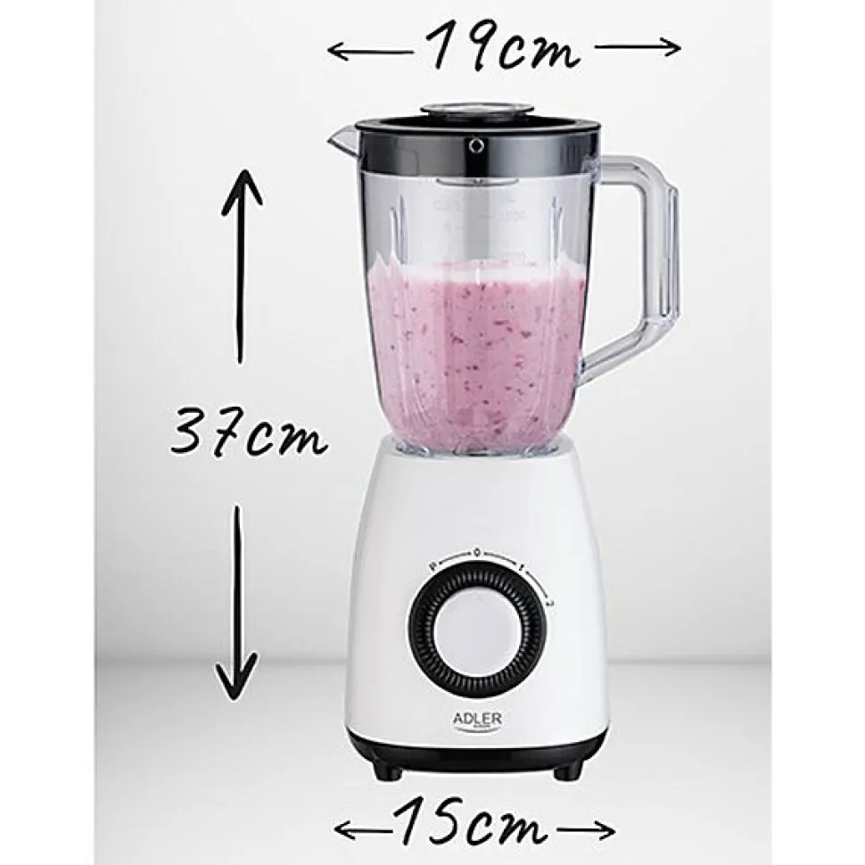 Bol mixeur Adler AD 4085 Blanc Noir 1000 W 1,5 L