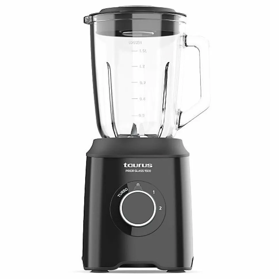 Bol mixeur Taurus PRIOR GLASS1500 Noir 1500 W 1,5 L