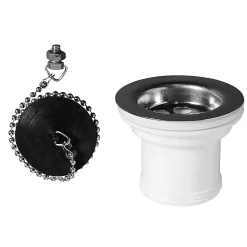 Bonde à bouchon pour évier 50mm Wirquin