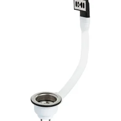 Bonde à panier avec trop plein, plateau Diamètre 84 - Nicoll