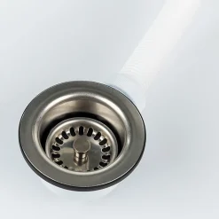 Bonde à panier avec trop plein, plateau Diamètre 84 - Nicoll