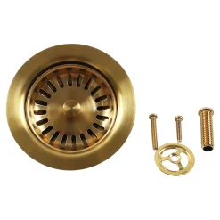 Bonde à panier doré pour évier 80 mm Waste Basket