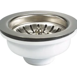 Bonde à panier sans trop plein, plateau chromé Diamètre 114 - Nicoll