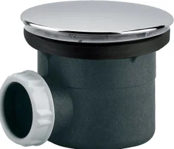 Bonde de douche - VALENTIN - 00 571500 000 00 - Chrome - 117mm - Sortie horizontale D90