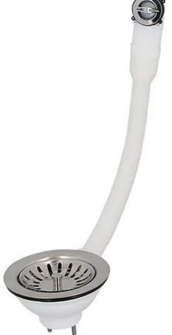 Bonde évier - Avec trop plein - Commande automatique rotative