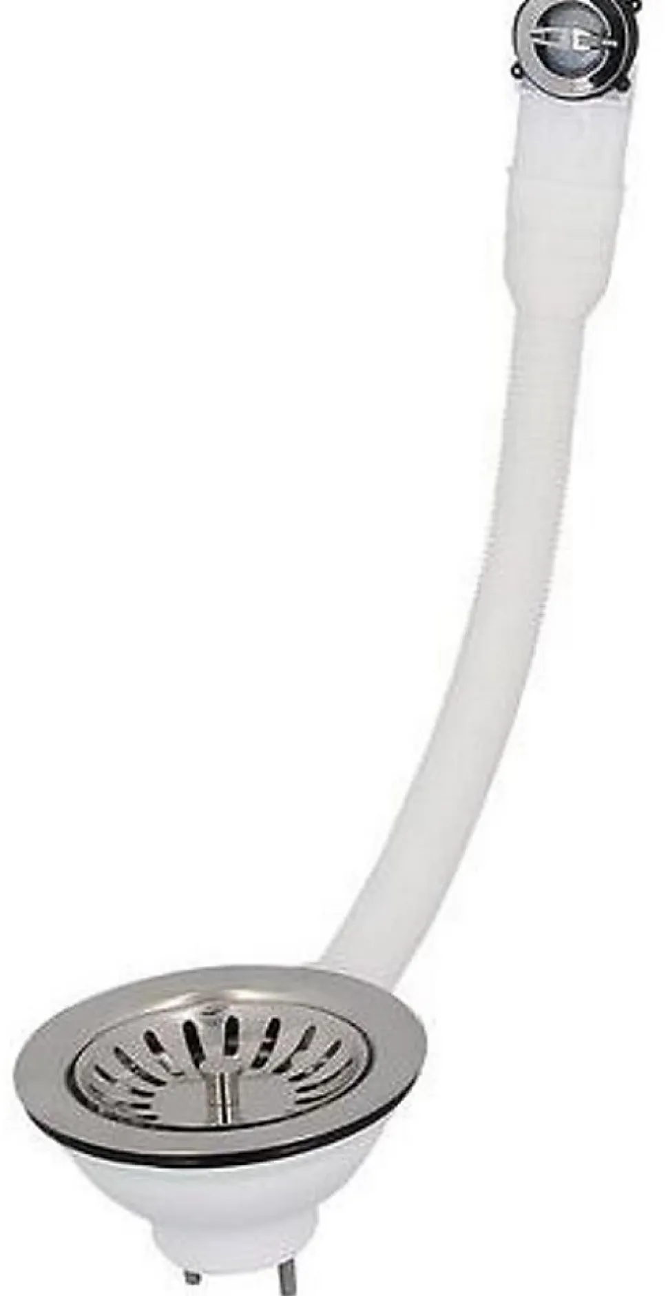 Bonde évier - Avec trop plein - Commande automatique rotative