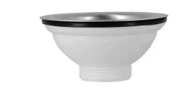 Bonde évier - Avec trop plein - Commande automatique rotative