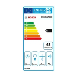 Bosch - Hotte tiroir escamotable 60 cm - 625 m3h - LED - evacuation ou recyclage