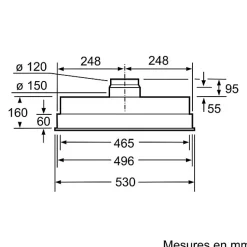 BOSCH Groupe filtrant 618 m3/h DHL555BL