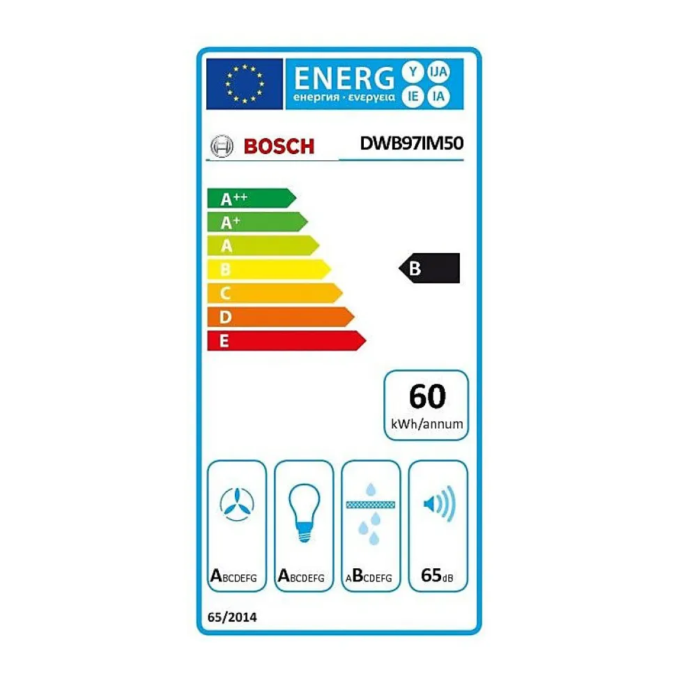 BOSCH Hotte décorative 90 cm inox DWB97IM50