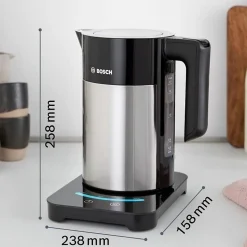 BOSCH TWK7203 Bouilloire électrique programmable - Noir et Inox