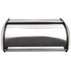 Boîte à pain couvercle coulissant en acier inoxydable