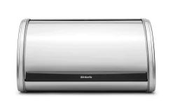 Boîte à pain couvercle coulissant en acier inoxydable Brabantia Platinum argent