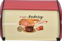 Boîte à Pain pour Comptoir de Cuisine rouge