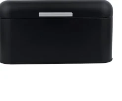 Boîte à Pain Rétro avec Couvercle noir