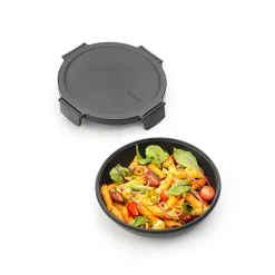 Boîte à repas ronde Brabantia Make & Take gris foncé