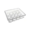 Boîte à œufs en plastique transparent 12 œufs Ornami