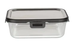 Boîte de conservation en verre avec couvercle en inox Steel 1 L