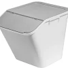 Boîte de rangement 51 L empilable SmartStore Collect Stack It Orthex P.55 cm blanc et gris