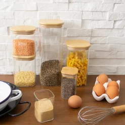 Boîte rectangulaire en verre avec couvercle hermétique 0,28 L