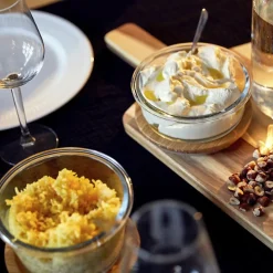 Boîte ronde en verre avec couvercle hermétique en bambou 0,95 L