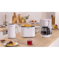 Bouilloire - BOSCH - TWK2M161 MyMoment - Blanche Mate - indicateur de tasses - niveau d'eau visible