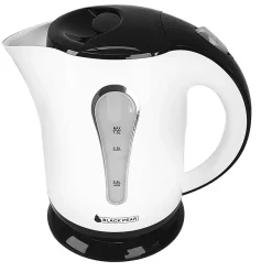 Bouilloire - Capacité 1L - Filtre anti-calcaire - Noir-Blanc - Blackpear BSF1020