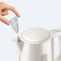 Bouilloire - PHILIPS - Daily HD9318/00 - 1,7L - Couvercle à ressort - Tamis filtre calcaire - Blanche