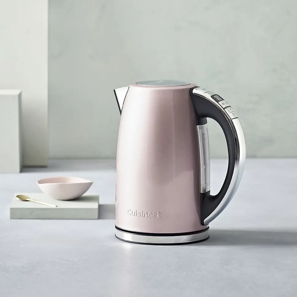 Bouilloire à température réglable 1.7l 3000w rose Cuisinart CPK17PIE style collection