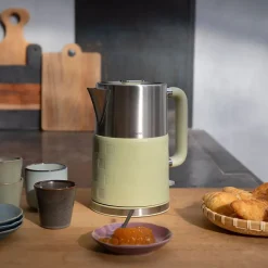 Bouilloire acier inoxydable DOD204 Livoo 1,7L, 2200W Indicateur de niveau d'eau, Protection contre la surchauffe